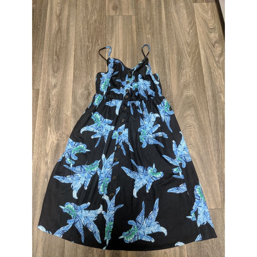 Faux Button Front Sun Dress - Picture 1 of 5